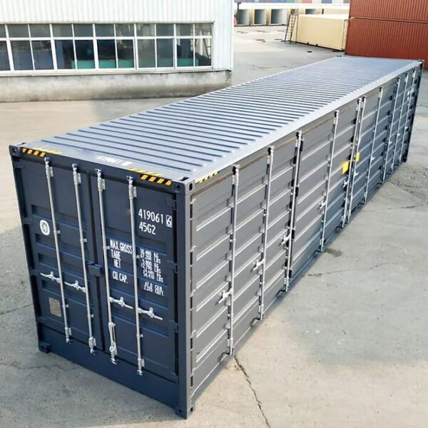 Contenedor High Cube Side-Door Nuevo de 40 Pies – Acceso Lateral Completo en Antracita